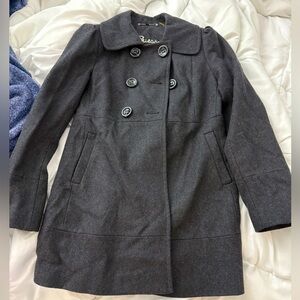 GUESS women gray medium pea coat